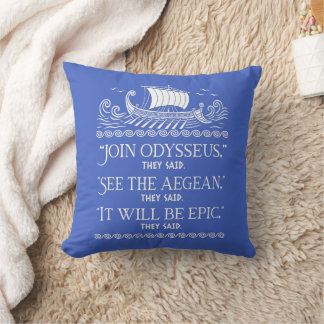 Coussin Rejoignez Ulysse, Odyssée Drôle, Mythologie Épique