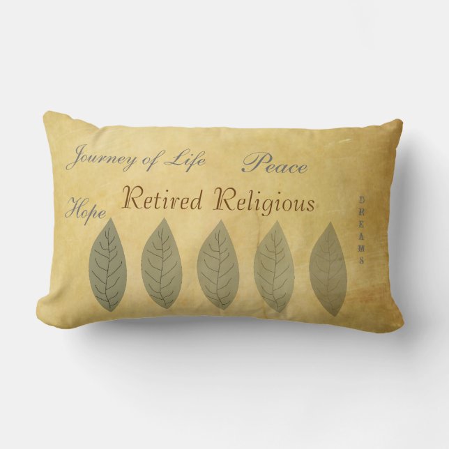 Coussin religieux inspiré à la retraite (Recto)