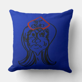 Coussin Reluctant Queen Animation Throw Pillow