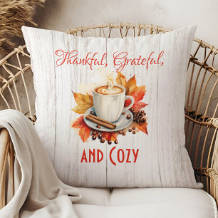 Coussin Remerciements, gratitude et douillets - Thanksgivi