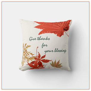 Coussin Remerciements pour vos bénédictions