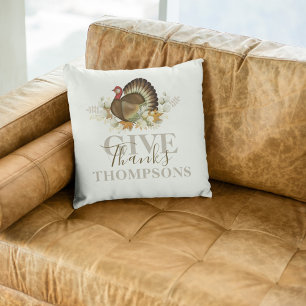 Coussin Remerciements Tombée Personnalisée