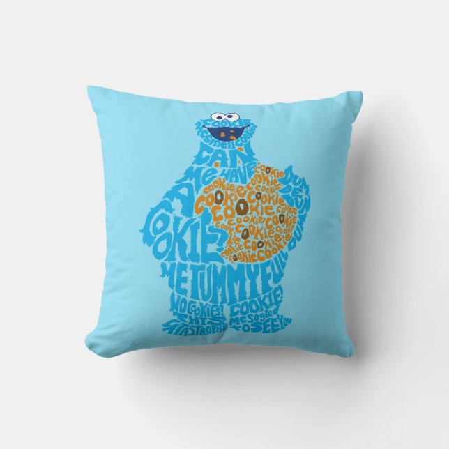 Coussin Remplissage du Motif de monstre de cookies (Recto)