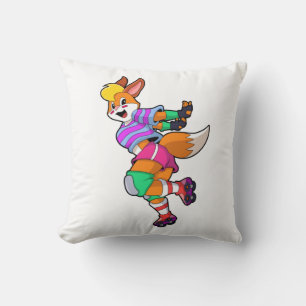 Coussin Renard comme Patineur Inline avec Patinage Inline