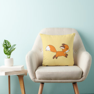 Coussin Renard coureur mignon