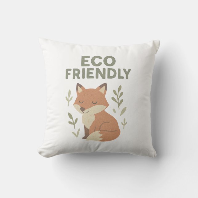 Coussin Renard écologique (Recto)