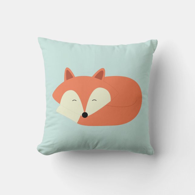 Coussin Renard roux endormi (Recto)