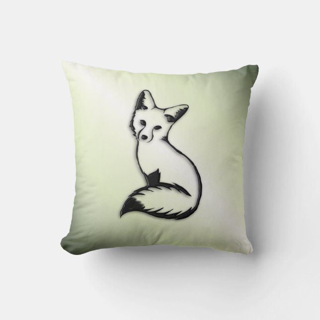 Coussin Renard vert (Recto)