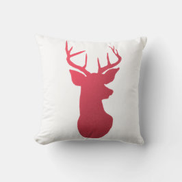 Coussin Renne/nature rouges modernes d'Antler