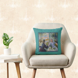 Coussin Renoir Art Vintage - Déjeuner au Restaurant Fourna