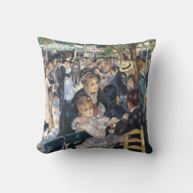 Coussin Renoir Moulin Danse Galette Party (Recto)