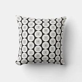 Coussin Repeating Logo or Image Pattern Throw Pillow