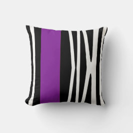 Coussin Reposez dans le style, le noir et le pourpre