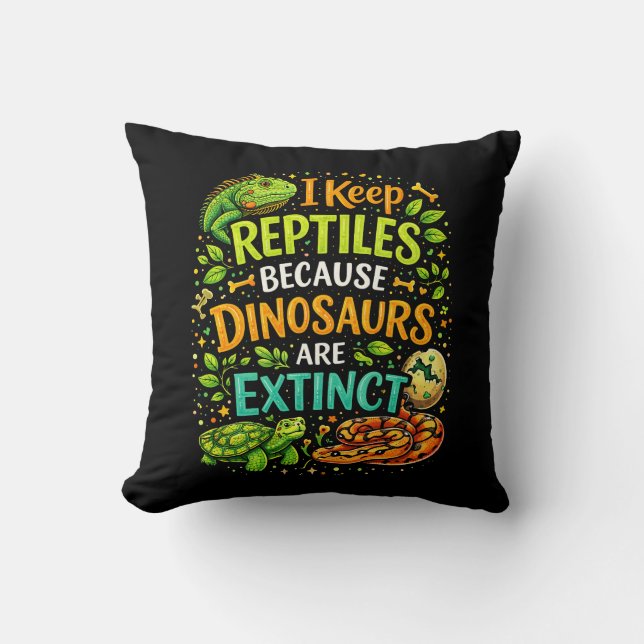 Coussin Reptiles Rule (Recto)