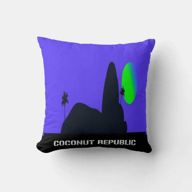 Coussin République de la noix de coco n°2235 (Recto)