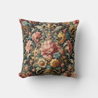Coussin Requiem pour Arcana - Design floral gothique