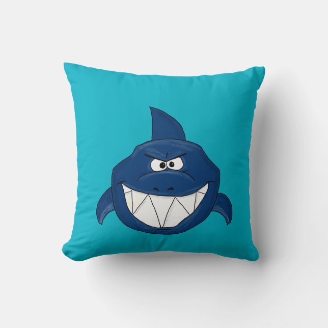 Coussin Requin bleu (Recto)