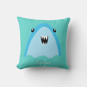 Coussin Requin sous la mer Cute Motif personnalisé