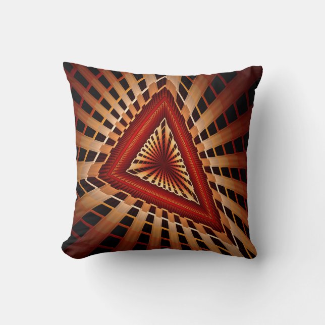 Coussin Réseau d'Imaginaires 3D Conception graphique fract (Recto)