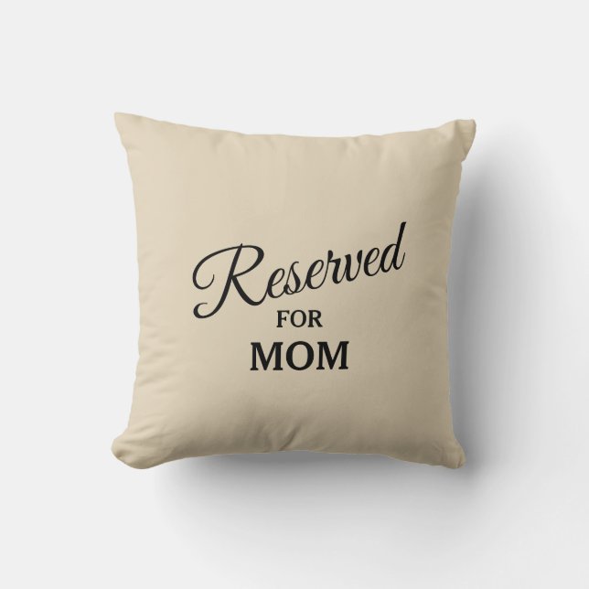Coussin Réservé pour (tout nom) - (Recto)