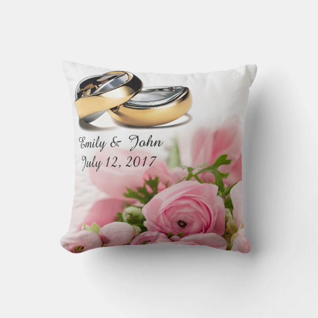 Coussin Réservez la date (Recto)