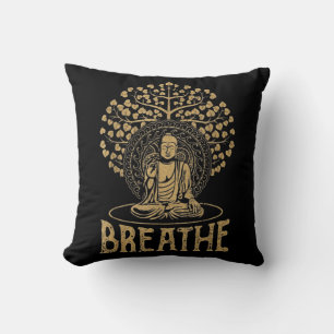 Coussin Respire l'idée du Bouddha Yoga et méditation