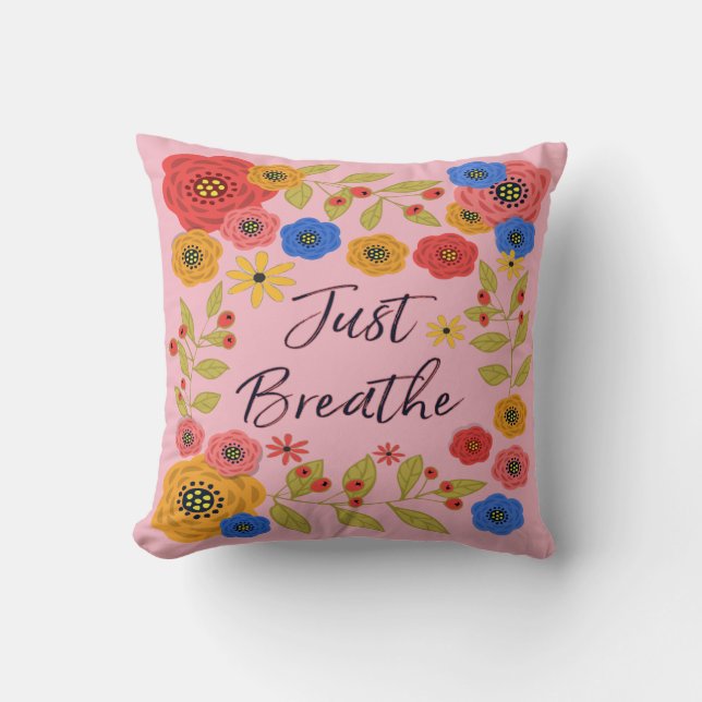 Coussin Respirer simplement (Recto)