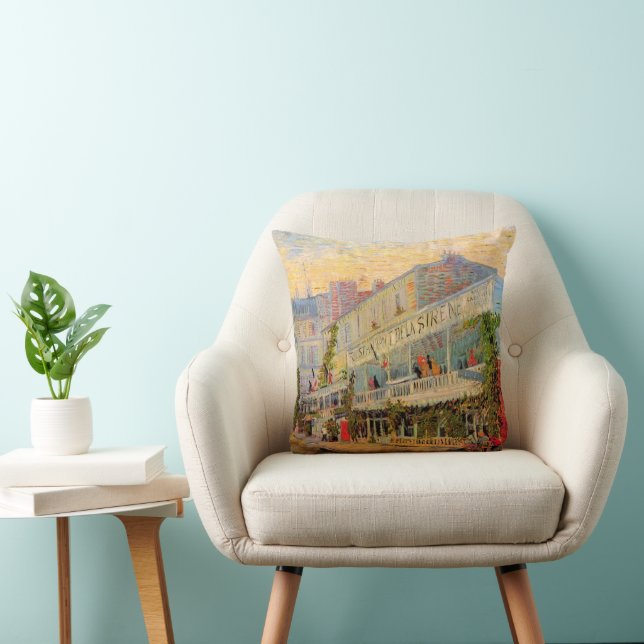 Coussin Restaurant Sirene, Asnières par Vincent van Gogh (Chaise)