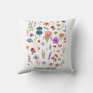 Coussin rester fleur sauvage enfant