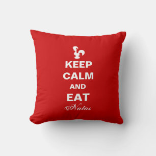 Coussin Restez calme et mangez des natas