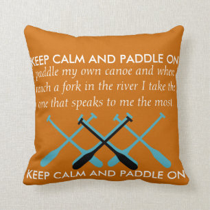 Coussin Restez Calme Et Pagayer