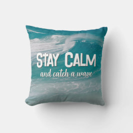 Coussin Restez calme Ocean Wave