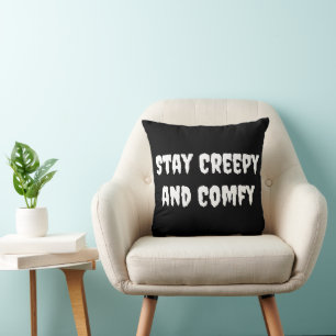 Coussin Restez Déplaisant et composez Halloween