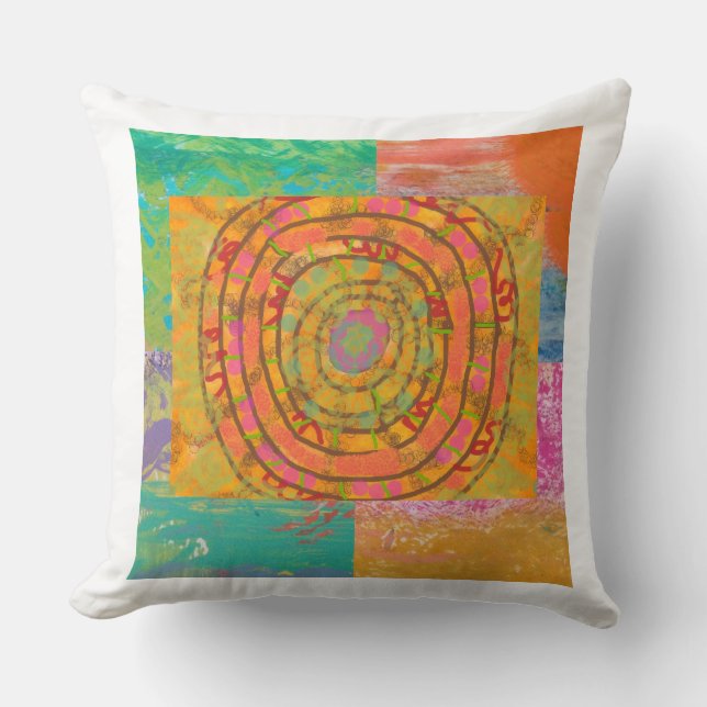 Coussin Résumé aztèque  (Recto)