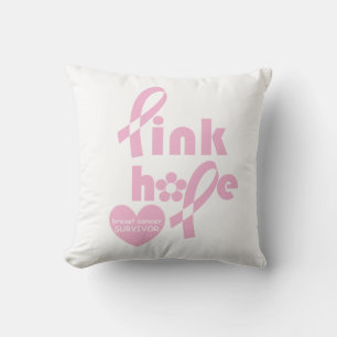 Coussin Résurvivant du cancer du sein rose Ruban