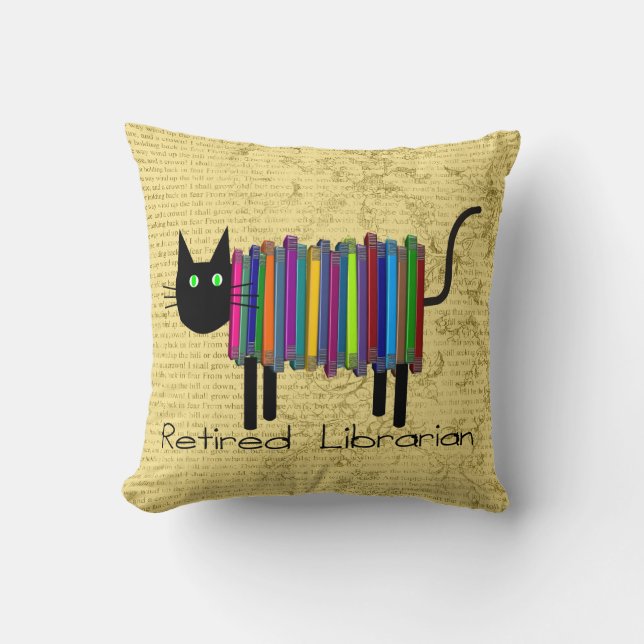 Coussin retiré de chat de livre de bibliothécaire (Recto)