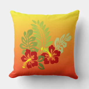 Coussin Retraite tropicale inspirée du coucher de soleil e