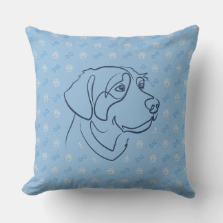 Coussin Retriever doré Motif doré