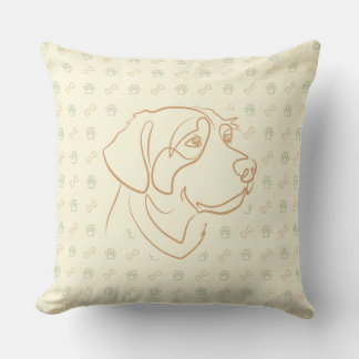 Coussin Retriever doré Motif doré