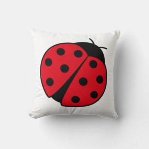 Coussin Rétro amusant Ladybug minimaliste graphique modern