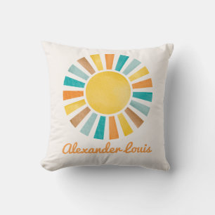 Coussin Retro Boho Sunshine Baby Boy Nursery