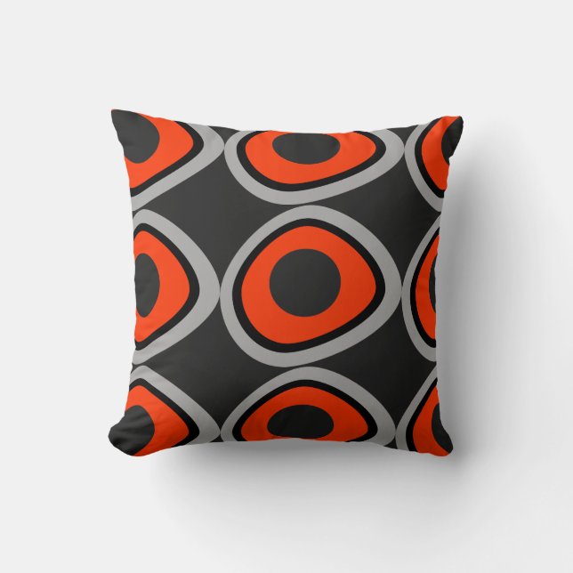 Coussin Rétro carreau (couleur faite sur commande (Recto)