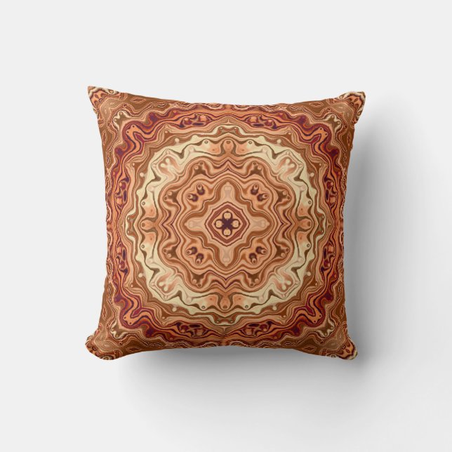 Coussin Retro Chic Joli peau Floral perse fille de mandala (Recto)