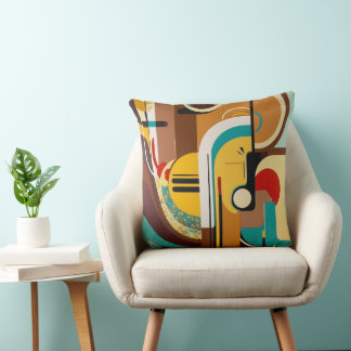 Coussin Retro Chic | Mid-Century Abstract Art
