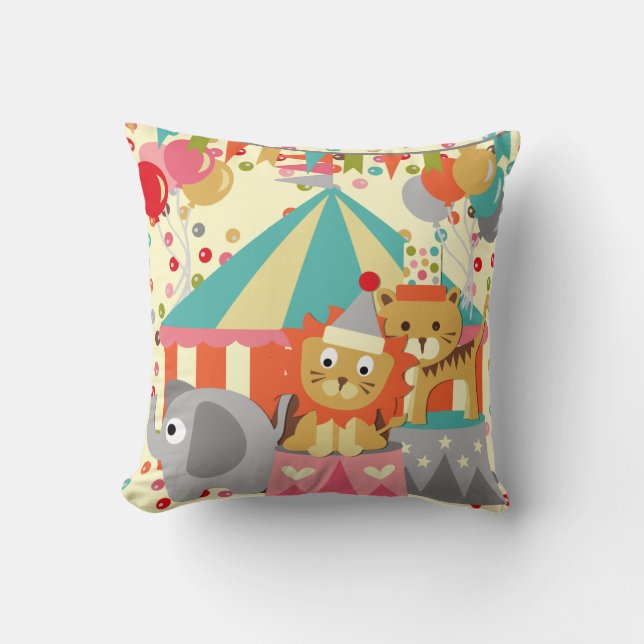 Coussin Retro Circus MOJO (Recto)