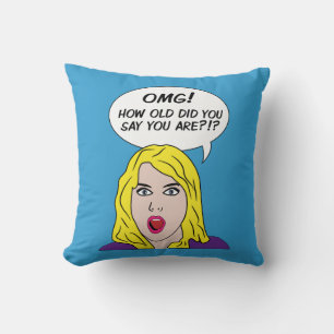 Coussin RETRO COMICS lance l'oreiller