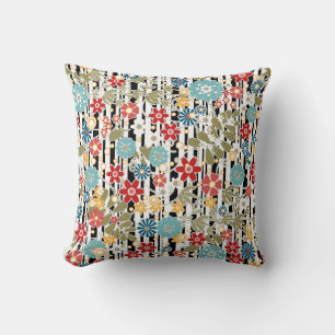 Coussin Rétro, floral rétro
