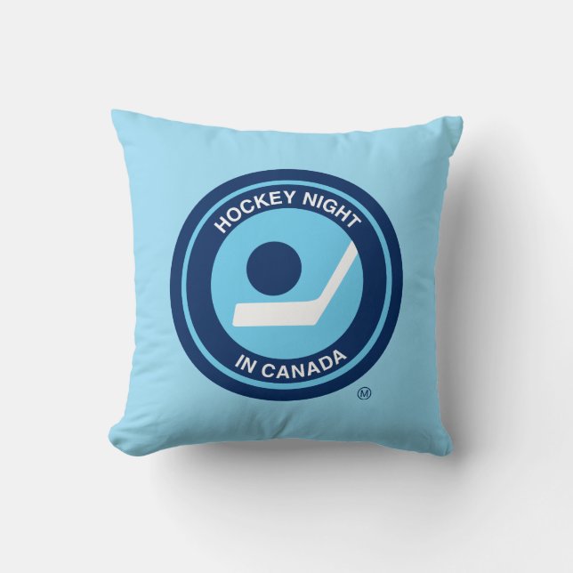 Coussin  Rétro logo de Hockey Night in Canada (Recto)