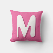 Rétro Monogramme Rose Blanc