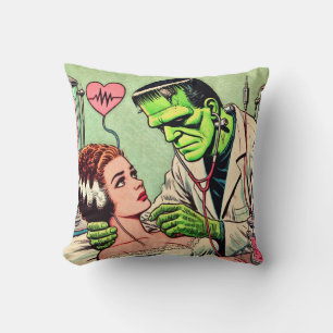 Coussin Retro Monster Love Comics